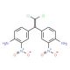 {4-[1-(4-Amino-3-nitrophenyl)-2,2-dichlorovinyl]-2-nitrophenyl}amine - chemical structure image