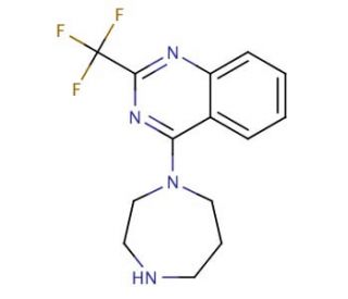 4-(1,4-Diazepan-1-yl)-2-(trifluoromethyl)quinazoline (CAS 1190198-38-9 ) - chemical structure image