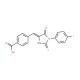4-[1-(4-Fluoro-phenyl)-5-oxo-2-thioxo-imidazolidin-4-ylidenemethyl]-benzoic acid - chemical structure image