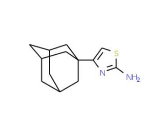 4-(1-adamantyl)-1,3-thiazol-2-amine (CAS 19735-74-1) - chemical structure image