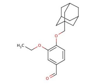 4-(1-adamantylmethoxy)-3-ethoxybenzaldehyde - chemical structure image