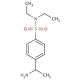 4-(1-aminoethyl)-N,N-diethylbenzenesulfonamide - chemical structure image