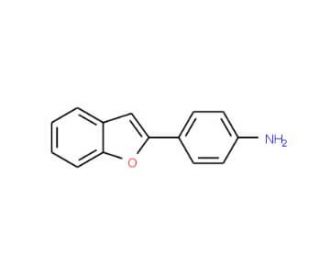 4-(1-benzofuran-2-yl)aniline (CAS 782-18-3) - chemical structure image
