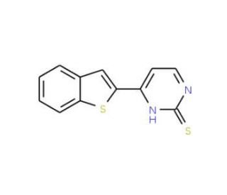 4-(1-Benzothiophen-2-yl)-2-pyrimidinethiol - chemical structure image