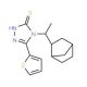 4-(1-Bicyclo[2.2.1]hept-2-yl-ethyl)-5-thiophen-2-yl-4H-[1,2,4]triazole-3-thiol - chemical structure image