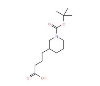4-(1-Boc-Piperidin-3-yl)-butyric acid (CAS 318536-95-7) - chemical structure image