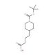 4-(1-Boc-piperidine-4-yl)-butanoic acid (CAS 142247-38-9) - chemical structure image