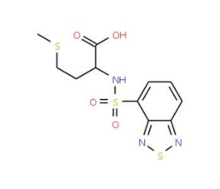 4-({[1-carboxy-3-(methylthio)propyl]amino}sulfonyl)-2,1,3-benzothiadiazol - chemical structure image