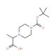 4-(1-Carboxyethyl)piperazine, N1-BOC protected (CAS 680579-19-5) - chemical structure image