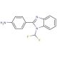 4-[1-(difluoromethyl)-1H-benzimidazol-2-yl]aniline - chemical structure image