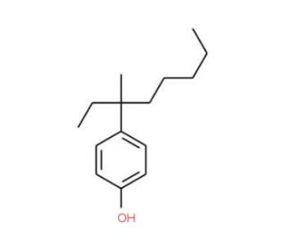 4-(1-Ethyl-1-methylhexyl)phenol (CAS 52427-13-1) - chemical structure image