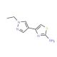 4-(1-Ethyl-1H-pyrazol-4-yl)-thiazol-2-ylamine - chemical structure image