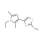 4-(1-Ethyl-2,5-dimethyl-1H-pyrrol-3-yl)-thiazol-2-ylamine - chemical structure image