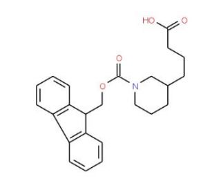 4-(1-Fmoc-Piperidin-3-yl)-butyric acid - chemical structure image