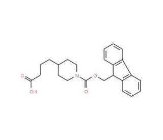4-(1-Fmoc-Piperidin-4-yl)-butyric acid (CAS 885274-47-5) - chemical structure image