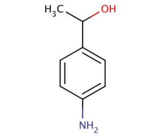 4-(1-Hydroxyethyl)aniline (CAS 14572-89-5) - chemical structure image