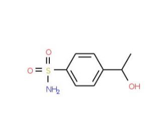 4-(1-hydroxyethyl)benzene-1-sulfonamide - chemical structure image