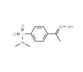 4-(1-Hydroxyimino-ethyl)-N,N-dimethyl-benzenesulfonamide - chemical structure image