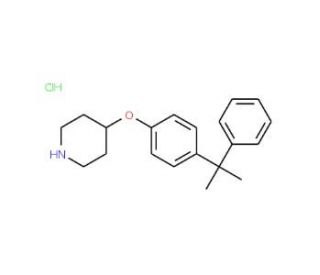 4-(1-Methyl-1-phenylethyl)phenyl4-piperidinylether hydrochloride - chemical structure image