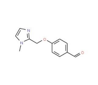 4-(1-Methyl-1H-imidazol-2-ylmethoxy)-benzaldehyde - chemical structure image