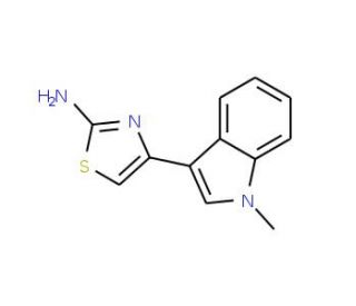 4-(1-Methyl-1H-indol-3-yl)-thiazol-2-ylamine - chemical structure image