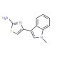 4-(1-Methyl-1H-indol-3-yl)-thiazol-2-ylamine - chemical structure image