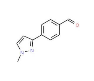 4-(1-Methyl-1H-pyrazol-3-yl)benzaldehyde (CAS 179055-27-7) - chemical structure image