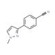 4-(1-Methyl-1H-pyrazol-3-yl)benzonitrile (CAS 915707-41-4) - chemical structure image