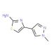 4-(1-Methyl-1H-pyrazol-4-yl)-thiazol-2-ylamine - chemical structure image