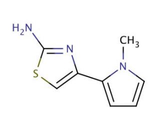 4-(1-methyl-1H-pyrrol-2-yl)-1,3-thiazol-2-amine - chemical structure image