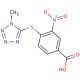 4-(1-Methyl-1H-tetrazol-5-ylsulfanyl)-3-nitro-benzoic acid - chemical structure image