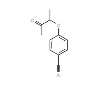 4-(1-Methyl-2-oxopropoxy)benzenecarbonitrile - chemical structure image