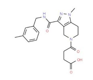 4-(1-methyl-3-{[(3-methylbenzyl)amino]carbonyl}-1,4,6,7-tetrahydro-5H-pyrazolo[4,3-c]pyridin-5-yl)-4-oxobutanoic acid - chemi