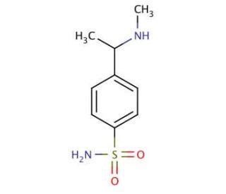 4-[1-(methylamino)ethyl]benzenesulfonamide - chemical structure image