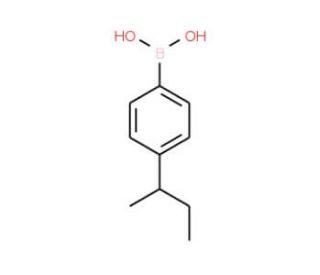 4-(1-Methylpropyl)benzeneboronic acid (CAS 850568-56-8) - chemical structure image