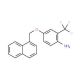 4-(1-Naphthylmethoxy)-2-(trifluoromethyl)aniline - chemical structure image
