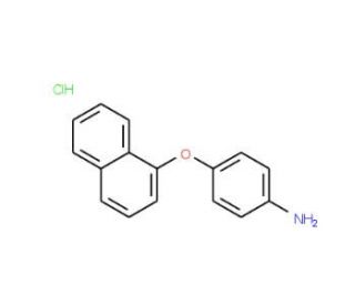 4-(1-Naphthyloxy)aniline hydrochloride - chemical structure image