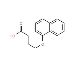 4-(1-naphthyloxy)butanoic acid - chemical structure image
