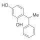 4-(1-Phenylethyl)-1,3-benzenediol (CAS 85-27-8) - chemical structure image