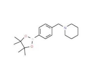 4-(1-Piperidinylmethyl)benzeneboronic acid pinacol ester (CAS 859833-22-0) - chemical structure image
