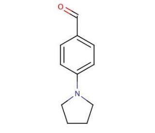 4-(1-Pyrrolidino)benzaldehyde (CAS 51980-54-2) - chemical structure image
