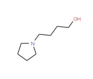 4-(1-Pyrrolidinyl)-1-butanol (CAS 93264-47-2) - chemical structure image