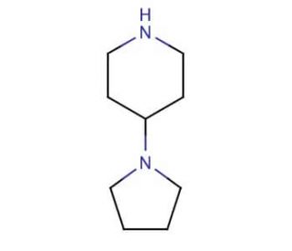 4-(1-Pyrrolidinyl)piperidine (CAS 5004-07-9) - chemical structure image