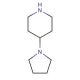 4-(1-Pyrrolidinyl)piperidine (CAS 5004-07-9) - chemical structure image