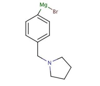 [4-(1-Pyrrolidinylmethyl)phenyl]magnesium bromide solution (CAS 480424-78-0) - chemical structure image