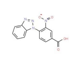 4-(1H-1,2,3-benzotriazol-1-yl)-3-nitrobenzoic acid - chemical structure image
