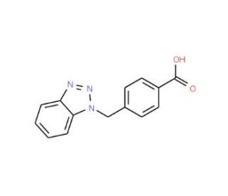 4-(1H-1,2,3-benzotriazol-1-ylmethyl)benzoic acid - chemical structure image