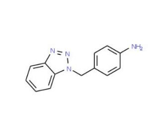 4-(1H-1,2,3-Benzotriazol-1-ylmethyl)phenylamine (CAS 129075-89-4) - chemical structure image