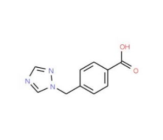 4-(1H-1,2,4-triazol-1-ylmethyl)benzoic acid (CAS 160388-54-5) - chemical structure image
