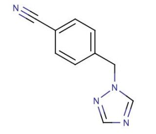 4-(1H-1,2,4-Triazol-1-ylmethyl)benzonitrile (CAS 112809-25-3) - chemical structure image